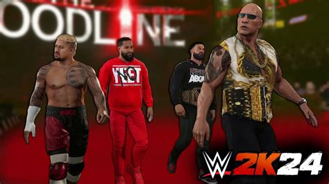 Wwe K The Bloodline Men Entrance Ft The Rock Roman Reigns