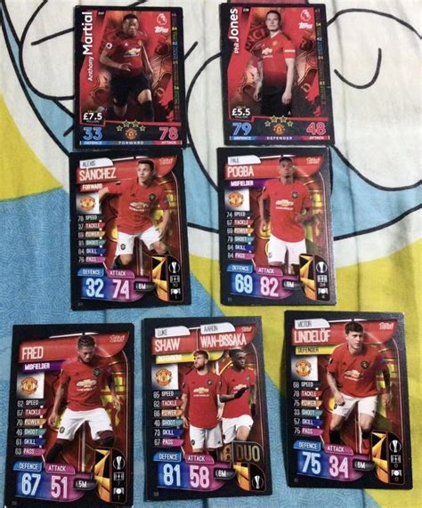 Match Attax 19 20絕版 18 19絕版曼聯球員卡 運動產品 運動與體育 運動與體育 球拍和球類運動 Carousell