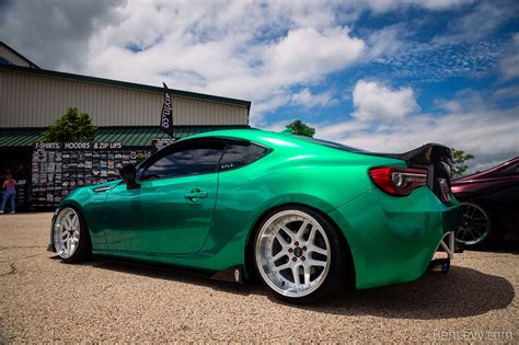 Green Subaru BRZ At Slammedenuff Chicago Car Show BenLevy