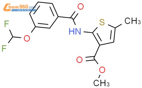 723254 23 7 2 3 Difluoromethoxy Benzoylamino 5 Methyl Thiophene 3