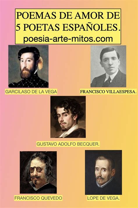 Poetas Romanticos - POEMAS DE AMOR DE 5 POETAS ESPAÑOLES - POETAS FAMOSOS - Famous poets ...