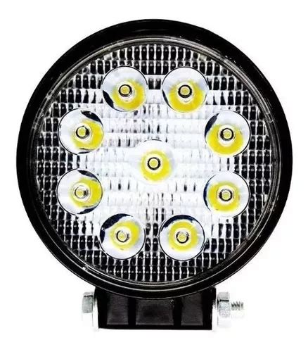 Farol Milha Redondo Led W Troller Jeep V V Caminh O