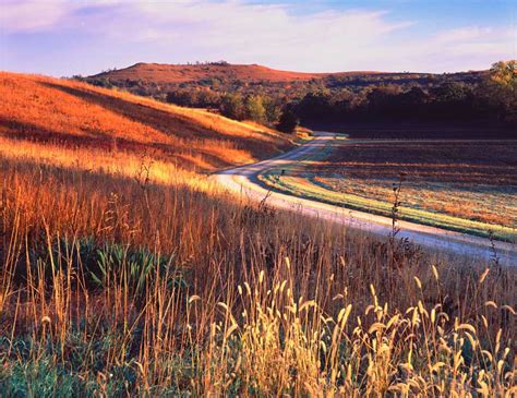 Photograph Entitled Late Fall Kansas Flint Hills