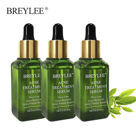 BREYLEE 3PCS Acne Treatment Serum Natural Facial Essence Acne Scar