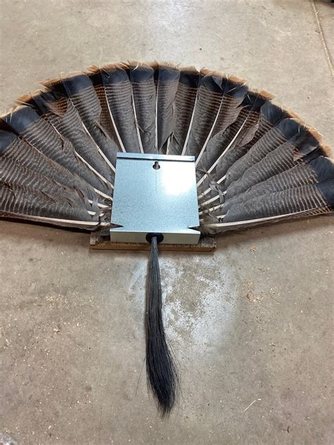 Turkey Fan And Beard Display Barnwood Etsy