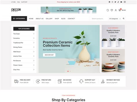 Bosa Decor Shop WordPress Theme WordPress Org