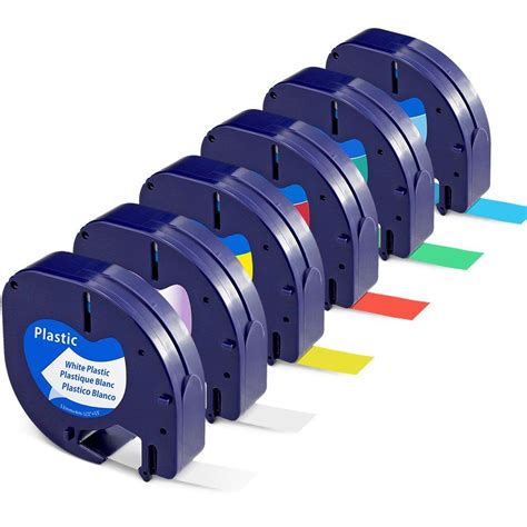 Dymo Letratag Label Tape Combo Mm Compatible At Inkjetsuperstore