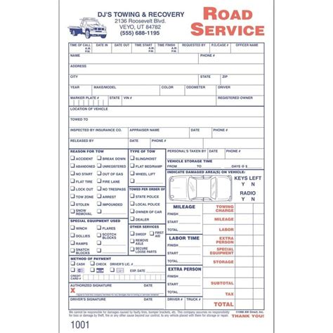 Free Towing Invoice Template Pdf Fillable Free Invoice Template Ideas