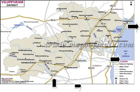 Showing the District Villupuram of Tamil Nadu, India in which study ...