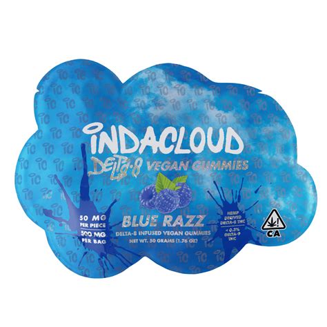 Blue Razz Delta 8 Vegan Gummies 500mg Brewbudz