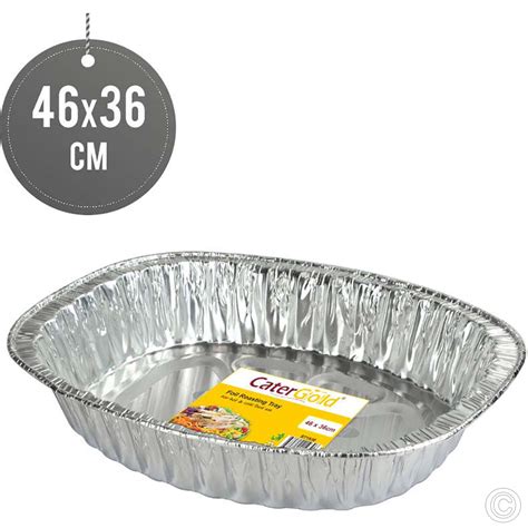 Large Oval Disposable Aluminium Foil Trays Size X Cm Containers For