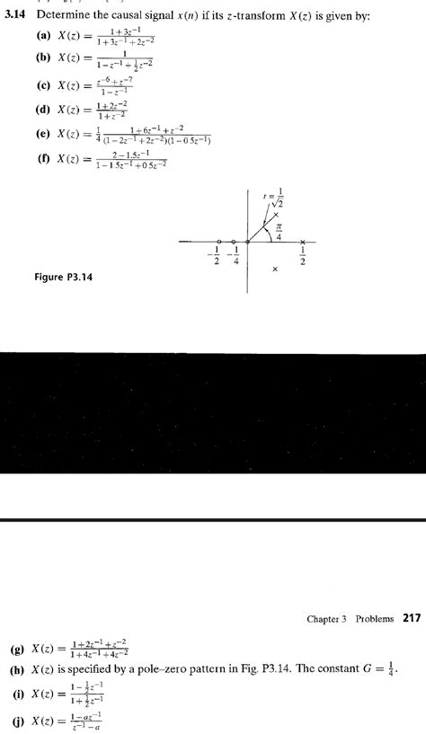 Solved 3 14 Determine The Causal Signal X N If Its