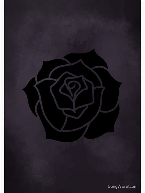 The Black Rose Sigil Poster For Sale By Songweretson Redbubble