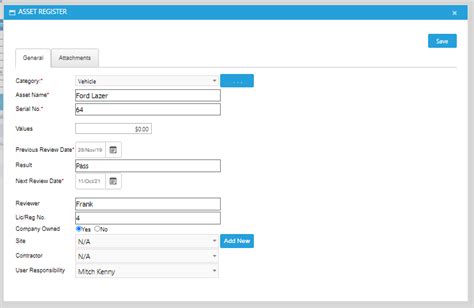 How To Edit Delete Items In The Asset Register