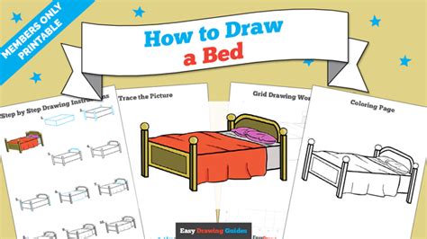 How To Draw A Bed Really Easy Drawing Tutorial