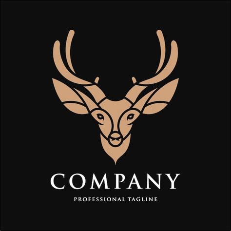 Premium Vector Deer Head Logo Design Template