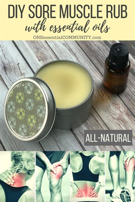 Diy Sore Muscle Rub With Essential Oils Muscle Rub Diy Essential