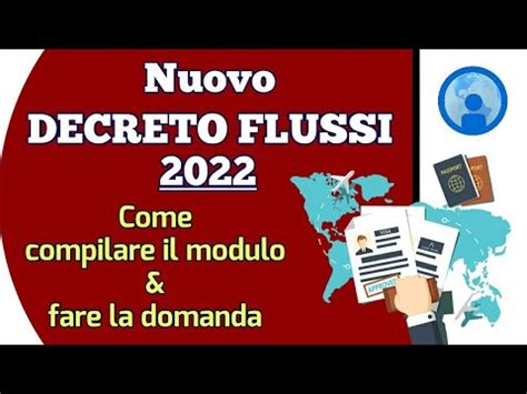 Nuovo DECRETO FLUSSI 2021 2022 Compilare Il Modulo E Fare La Domanda