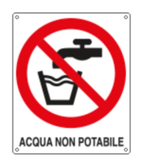 Cartello Di Divieto Acqua Non Potabile SEG E610301