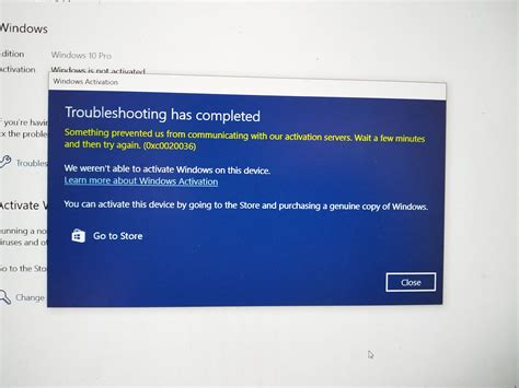 Windows 10 Pro Activation Error Microsoft Community