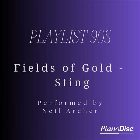 Sting Fields Of Gold Pianodisc Music Store