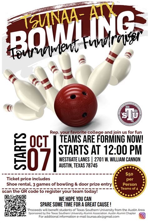 Bowling Tournament Fundraiser - TSUNAA Austin Chapter — TSU National Alumni Association