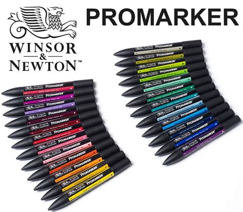 Winsor Newton Promarker Twin Tip Graphic Marker Pens 172 Full Colors