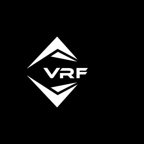 VRF abstract technology logo design on Black background. VRF creative ...