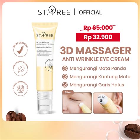 Jual St Tree Eye Cream Massager Eye Serum Masker Mata Panda Mengurangi