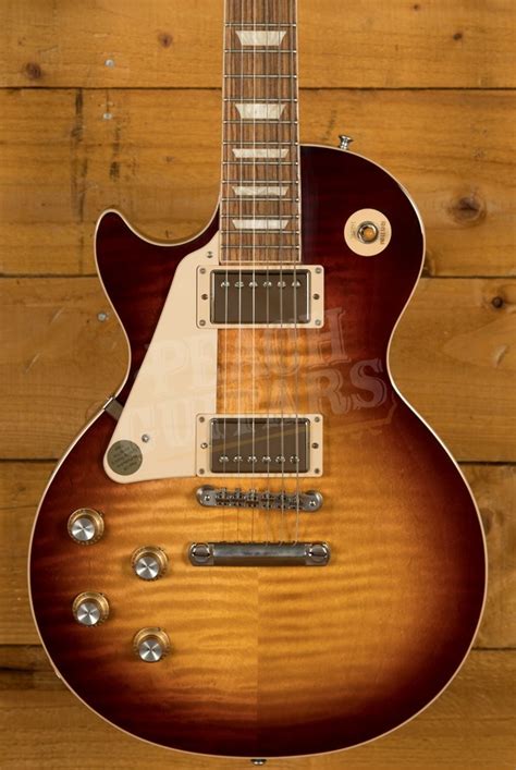 Gibson Les Paul Standard 60s Bourbon Burst Left Handed Peach Guitar