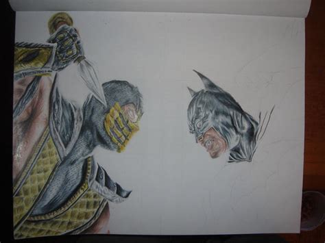 scorpion vs batman 3rd process by Digital-INKZ on DeviantArt