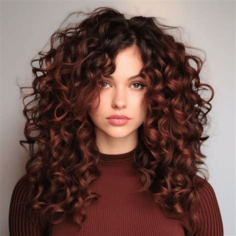 47 Stunning Dark Red Hair Color Ideas for 2023 | Natural curly hair ...