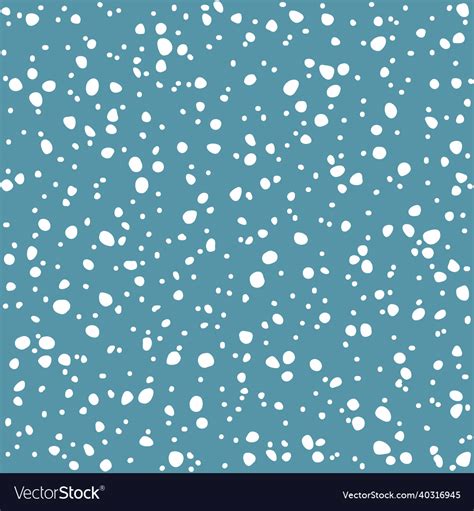 Falling Snow Seamless Pattern White Royalty Free Vector