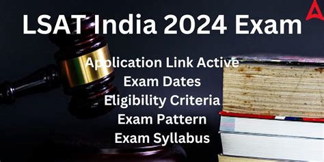 Lsat India 2024 Application Link Active Exam Date Syllabus