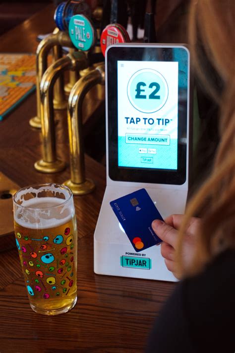 Tap To Tip™ Contactless Transparent And Fair Tipping Tipjar