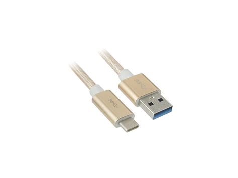 Nippon Labs 50USB3 CM AM GP 1 Nylon Braided 1 Ft USB 3 2 Gen 1 USB C