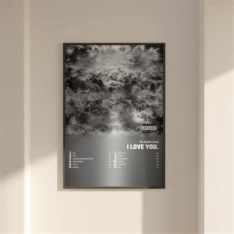 The Neighbourhood I Love You Album Cover Poster Wall Art Etsy