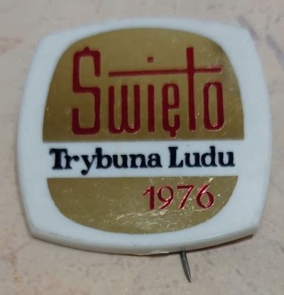 Odznaka PRL Trybuna Ludu Święto 1976 15115641341 Allegro pl