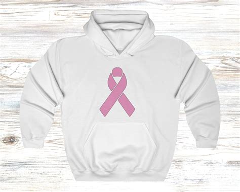 Pink Ribbon Hoodie Breast Cancer Hoodie Pink Ribbon Shirt Etsy