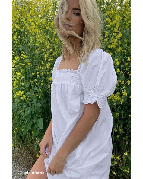 Urban Outfitters Uo Puff Sleeve Babydoll Dress In White Lyst