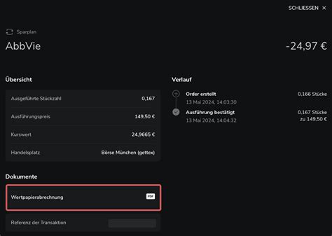 Wertpapierabrechnung Bei Scalable Capital App Web Aktiengram