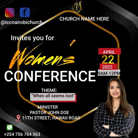 Womens Conference Template Postermywall