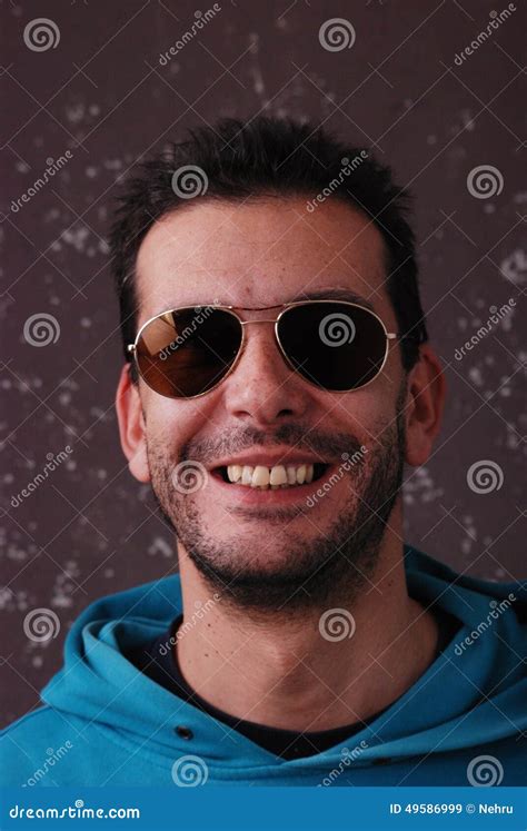 Man Wearing Aviator Sunglasses Stock Image Image Of Path Rugged 49586999