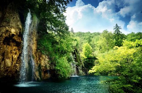 Hintergrundbilder Landschaft Wald Wasserfall Wasser Natur