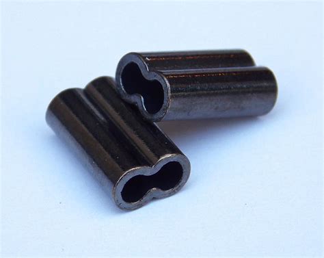 Copper Double Barrel Crimp Sleeves 10mm X 14mm Long 100