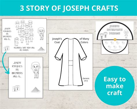 Story Of Joseph Bible Story Activities Sunday School Craft Etsy Ireland