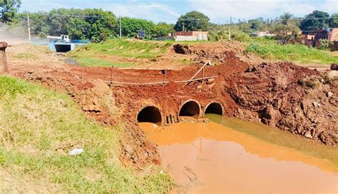 Saae Sorocaba Instala Aduelas Em Obra De Travessia Sobre C Rrego No