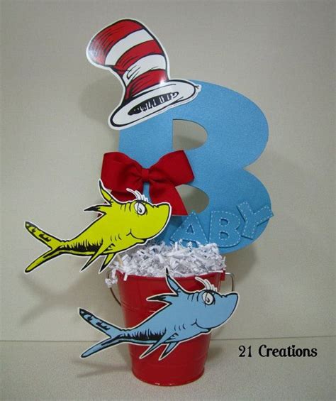 Dr Seuss Centerpiece For Baby Shower By 21Creations On Etsy 16 00