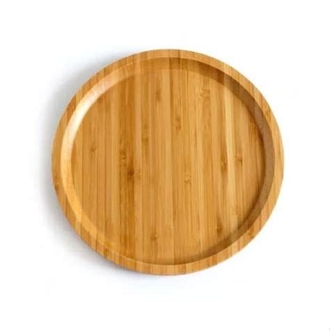 Jual Round Wooden Tray Small Nampan Kayu Bulat Kecil Cm Alat Saji