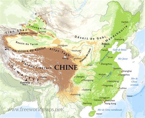 Carte De Chine